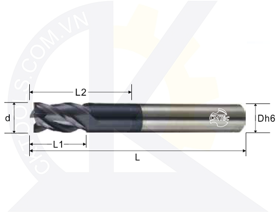Dao phay CMTec MESD4, Dao phay CMTéc MESD4